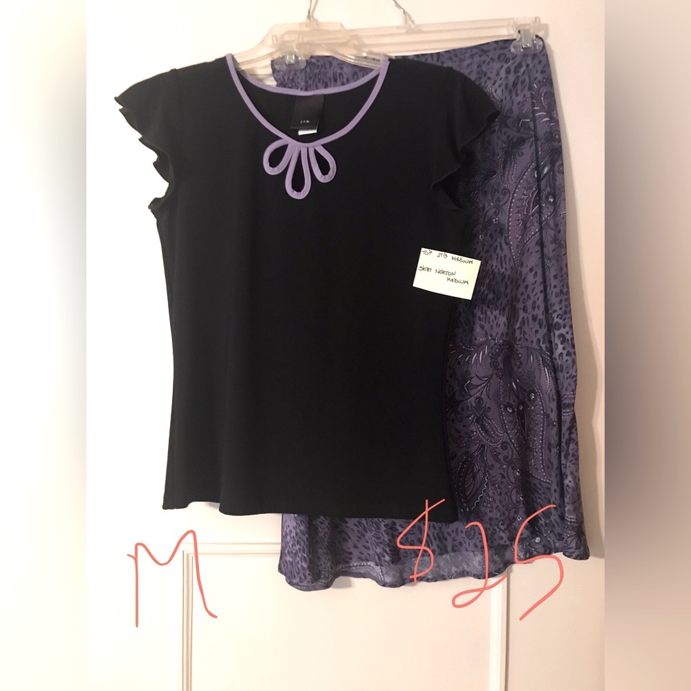 Top and skirt set